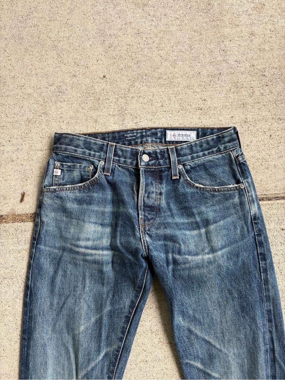 AG Adriano Goldschmied Tellis Selvedge Jeans Modern Slim 13 Years DML Mens 31x31 - Picture 3 of 7